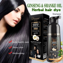 -DISAAR Ginseng Haarverf Shampoo Oliebehandeling Snelle Magische Zwarte Haarverf Covers
