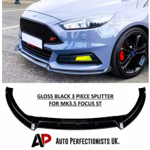 For Ford Focus ST MK3.5 Front Splitter Spoiler Lip Body Kit Wing 15-18