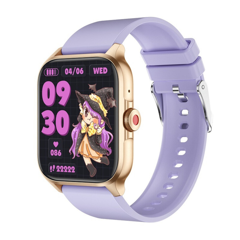 ( ) Smart Watch With Body Temperature And Spo2 Monitor – Waterproof Fitness Tracker With Message Alerts Purple