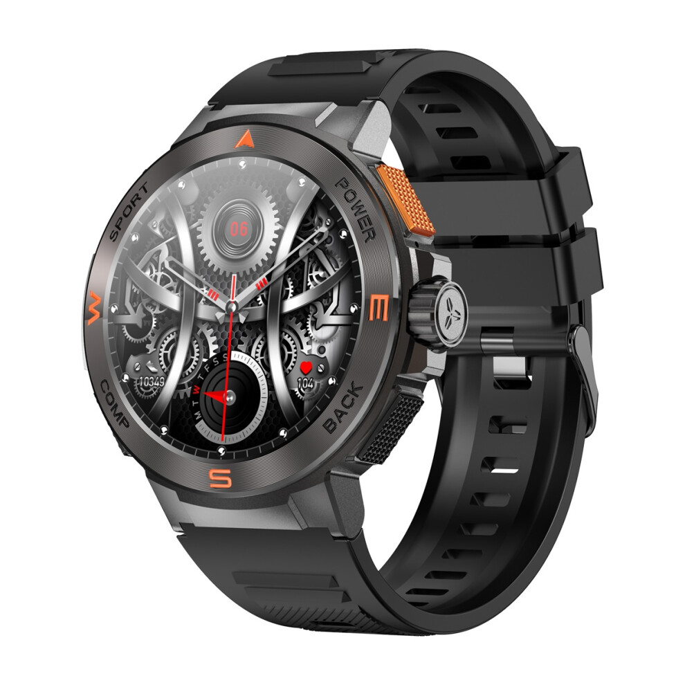 (Black) Amoled Smartwatch With Blood Pressure & Blood Oxygen Monitor – Ip68 Waterproof Fitness Tracker For Men & Women Black
