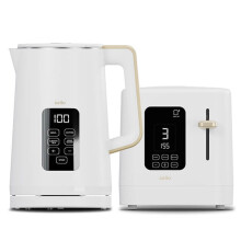 Cello Overture Natural White 2 Slot Toaster & Kettle