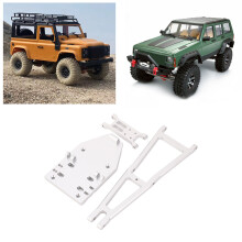 1/10 Scale RC Truck and Tow Build Kit Updates Crane Arm Wrecker Kit for Capra 1.9 UTB RC Crawler Trailer DIY Build Silver