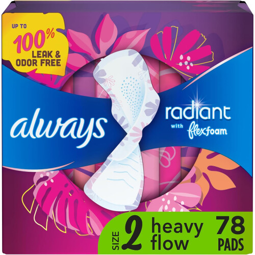 Always Always Radiant Feminine Pads for Women