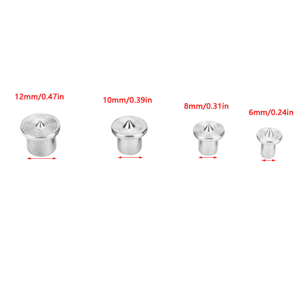 8Pcs Woodworking Dowel Centers Tenon Alignment Tool Points Marker 6/8/10/12Mm (Hollow) 4971324222064