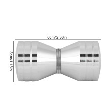 Aluminum Alloy Chrome plated Pull Handle Knob for Home Bathroom Shower Glass Door Hardware #2