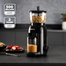 GEEPAS Peanut Butter Maker | Electric Grinder for Peanuts Cashews Almonds Hazelnuts Homemade Nut Butter with No Oils or Preservatives Needed