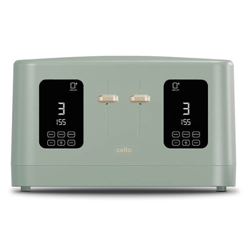 Cello Cello Overture Sage Green 4 Slot Toaster & Kettle 2