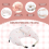 Breastfeeding Pillow for Baby Feeding, 2 in 1 Nursing Pillow with 100% Cotton Removable Cover, Maternity Support Cushion for Breast & Bottle Feeding 4