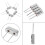 50pcs 10Value 32.768KHz -24MHz DIY Quartz Crystal Oscillator Assorted Kit Set 10