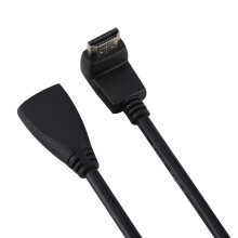 Hochwertiges Full HD 1080p HDMI Male zu Female Kabel 30cm Schwarz