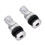 10 Stück Metall TR161 Reifenventile kurze Ventile mit Staubkappe – Silber 12