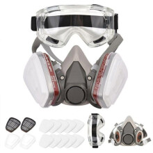 6200 Wiederverwendbare Halbmaske, Gasmaske mit Schutzbrille, Malerschutz, mehrere Farben, große Größe