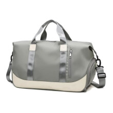 Reisetasche, Turnbeutel, Yogatasche, Tragetasche, Umhängetasche (Grau)