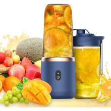 400 ml Multifunktionsmixer, tragbarer elektrischer Mini-Mixer von Auezona, wiederaufladbar über USB mit 6 Klingen für Smoothies