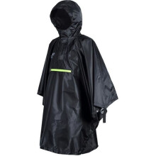 Wasserdichter Fahrradponcho mit Reflektorstreifen schwarz - MARKE - Modell - Kapuze - Leicht - Kompakt