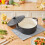 Living And Home (Matte Black, 2L) Enameled Cast Iron Dutch Oven Pot with Lid 3