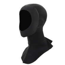 Keepdiving 3MM Neopren Wasserdichte Tauch- und Schnorchelmütze Kapuze - Schwarz, Größe M