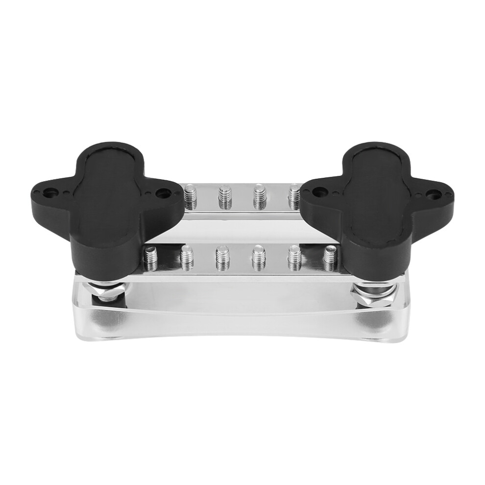 Boat Truck Bus Bar Electric Terminal Junction Box Dual 6-Way 100Amp 4 Studs W/ Cover 12-48V 6921324229691