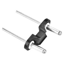 2 Stück leichte Aluminium Fahrradbrems- und Schalthebel-Kabelklemmen Schwarz