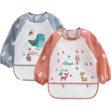 Baby-Lätzchen, langärmelig, wasserdicht, Unisex, EVA-Stoff, Lätzchen, 0–3 Jahre