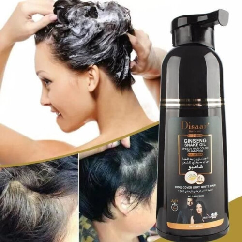 DISAAR Magic Fast Oil Treatment Ginseng Haarfärbeshampoo deckt schwarzes Haar ab 1