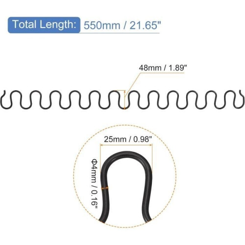 Ersatzfedern für Sofas und Sessel mit Clips erhältlich in der Größe 55 cm 1