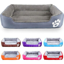 Hundekorb, Hundebett, Hunde- und Katzenkissen, waschbar, extra weich, bequem und süß, mit