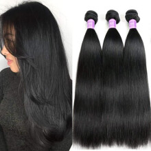 Brasilianische geflochtene Haarbündel, natürliches menschliches Haar, brasilianische glatte Haarbündel, brasilianische 3 Locken, 12+14+16