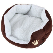Zwingerkorb, Kissen, Haus, abnehmbares Bett für Hunde, Katzen, Haustiere, Größe S, 46 x 42 x 15 cm, Kaffee