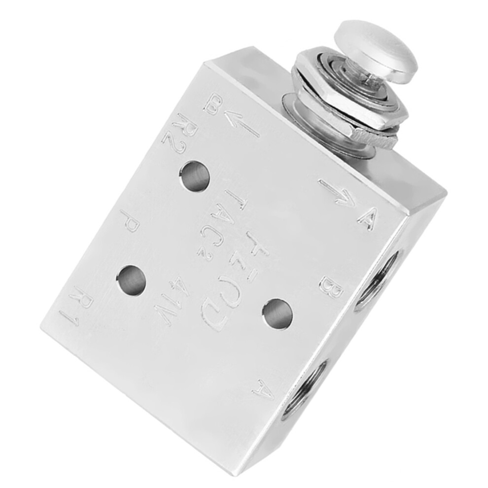 Tac2-41P 2 Position 3 Way Air Pneumatic Knob Control On/Off Toggle Valve 9461324230572