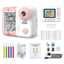 PIMPIMSKY Kinderkamera – 32 GB – 1080p HD-Bildschirm – 25 Effekte/Filter – bedrucktes Fotopapier