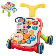 3-in-1-Lauflernhilfe, Fahrzeug und Spieltafel – Einstellbare Geschwindigkeit – Frühe musikalische Lernaktivitäten
