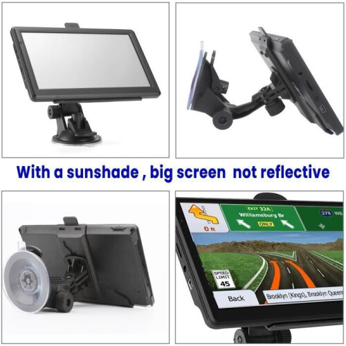 Auto-GPS, GPS-Navigation, neueste Karte 2024, 7-Zoll-Touchscreen, echte Stimme, Navigationssystem 1