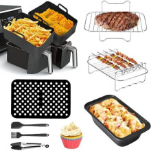 12er-Pack Airfryer-Zubehör für Foodi Af400eu, Af300eu,