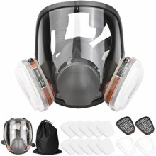 Silikon-Vollgesichtsmaske – 16-in-1-Set mit Filter, Ammoniak-Prävention