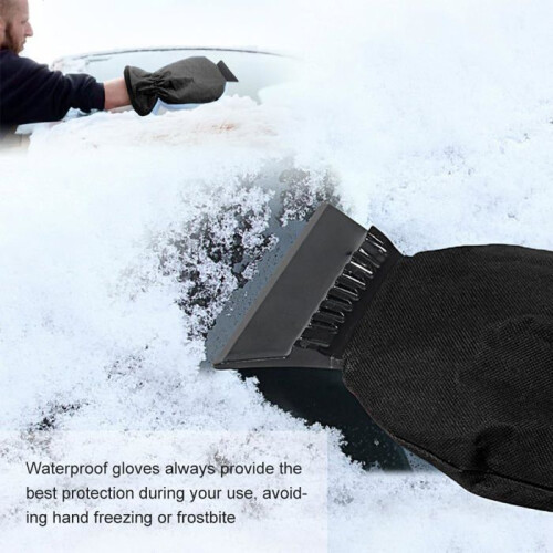 Autofensterschaber mit Handschuh, Auto-Eiskratzer mit Handschuh, Windschutzscheibenschaber, Auto-Eiskratzer, Liner 2