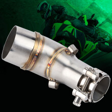 Motorcycle Slip On Exhaust Middle Link Pipe Adapter Connector for Yamaha R25 R3 2013-2016