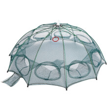 4/6/8/10 Hole Automatic Fishing Trap Portable Folding Fishing Net Fish Shrimp Minnow Crab Mesh Trap Cage