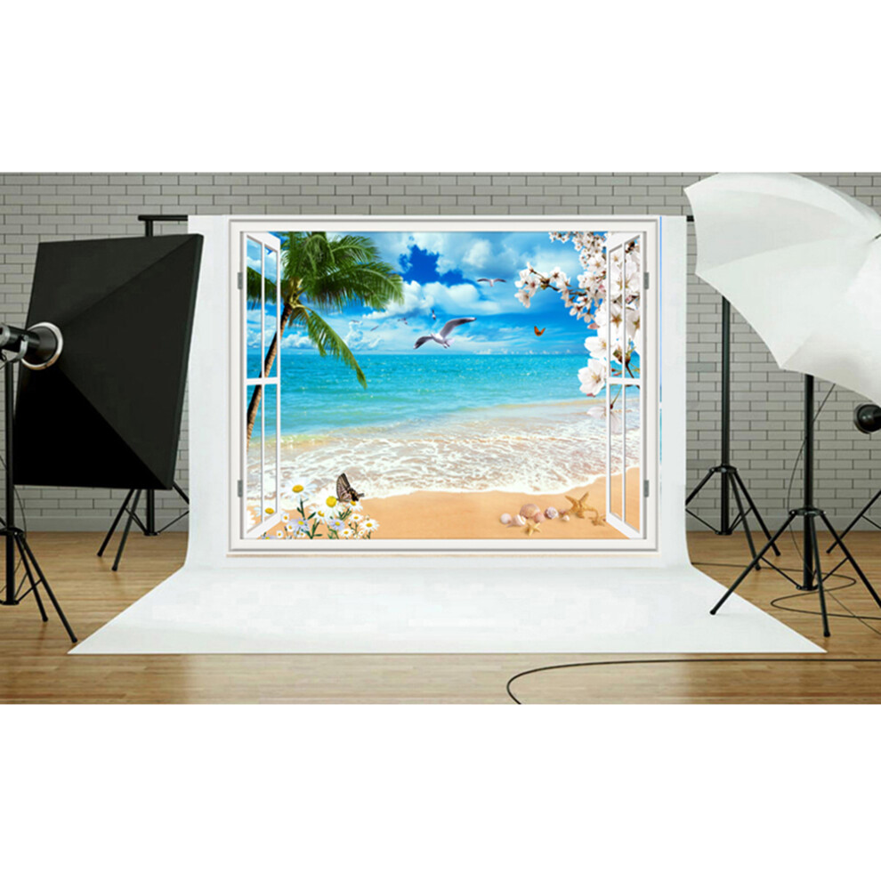 Summer Seascape Beach Dreamlike Haloes 3D Photography Background Screen Photo Video Photography Studio Fabric Props Backdrop 9351324232136