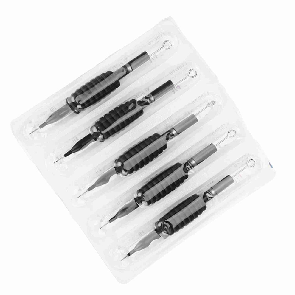 5PCS/Set Disposable Sterile Tattoo Needle Silicone Grip Makeup Beauty Tools 5RL