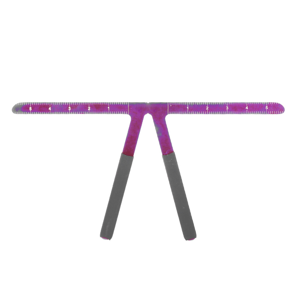 Purple Permanent Eyebrow Makeup Ruler Reusable Tattoo Shaping Measure Tool