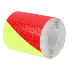 5cm * 3m Reflective Warning Tape Sticker Strip Decal for Car Automobile(Fluorescence   Red)