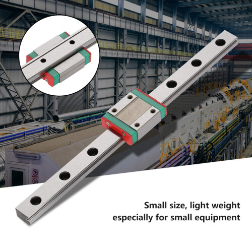 1pc LML12B Miniature Linear Rail Guide 12mm Width Slide Block (200mm) 2