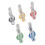 LED Solar Gartenlichter 6er Pack Wasserdichtes Dekoratives Wegset Multi-Color 8