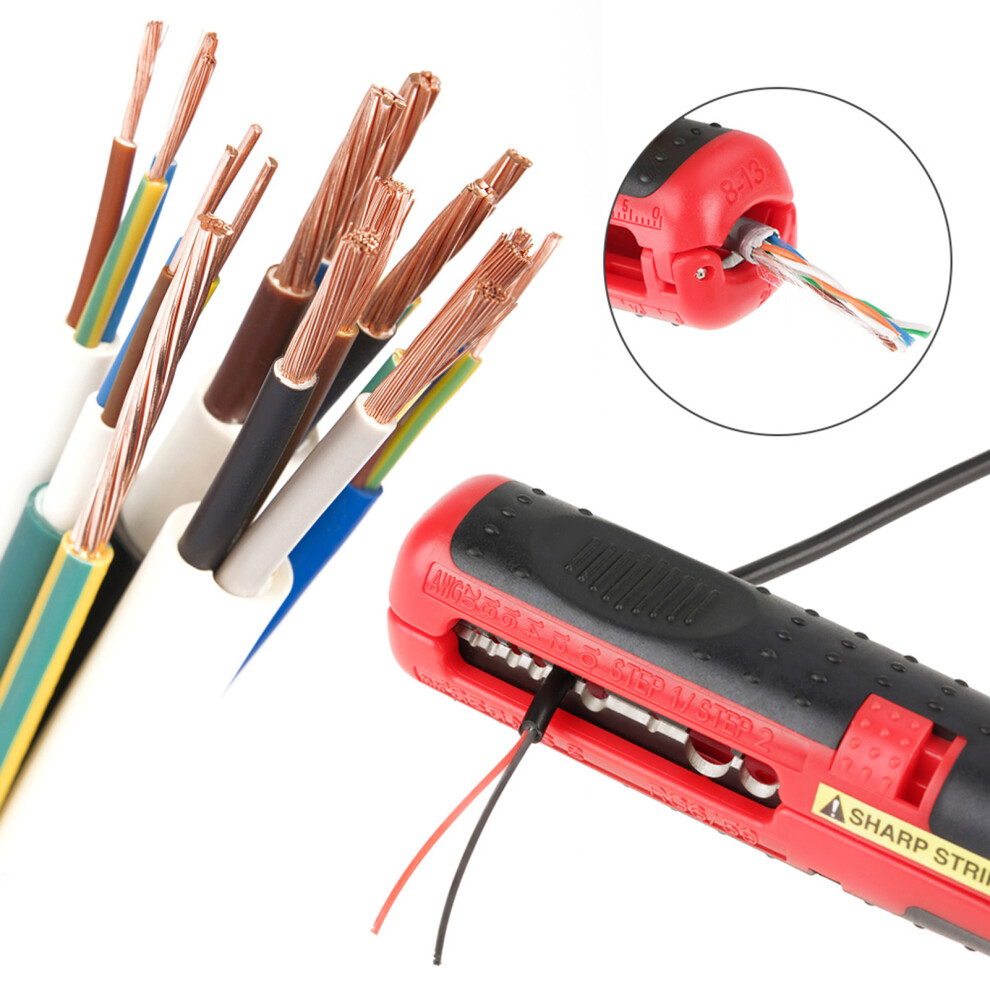 Multifunctional Electrician Cable Dismantling Cutter Wire Stripper Hand Stripping Tool 5021324233412