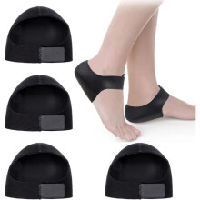 4er-Pack Silikon-Fersenschoner für Achillessehnenentzündung und Plantarfasziitis, Schmerzlinderung (40–45)