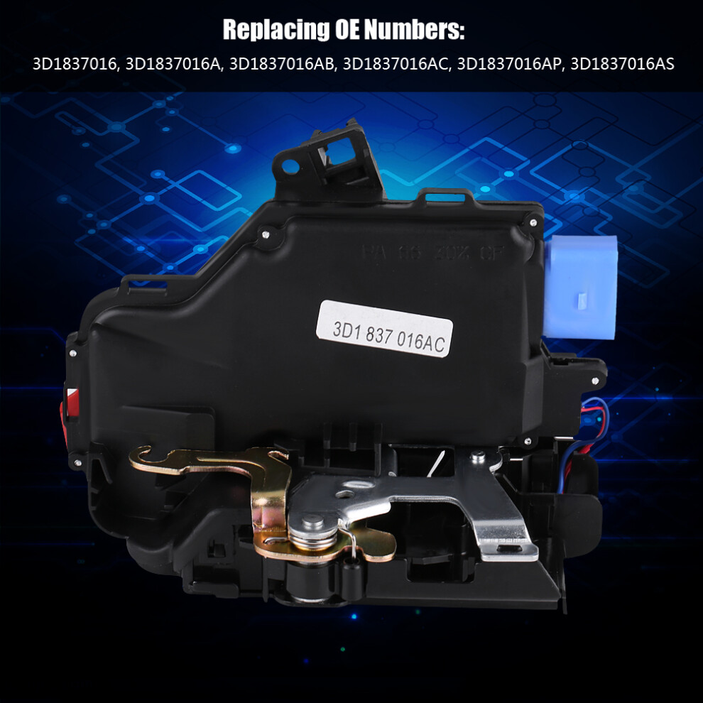 Front Right Door Lock Actuator Central Locking For Vw Golf Mk5 Seat Skoda Touareg 3D1837016a 7641324233731