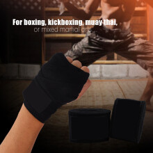 Adults 1 Pair Elastic Handwraps Hand Wrap for Boxing Kickboxing Muay Thai (Black)