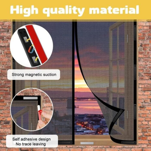 8er-Pack magnetische Fliegengitter-Clips, Fliegengitter-Befestigungssets, selbstklebend 2