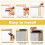 8er-Pack magnetische Fliegengitter-Clips, Fliegengitter-Befestigungssets, selbstklebend 4